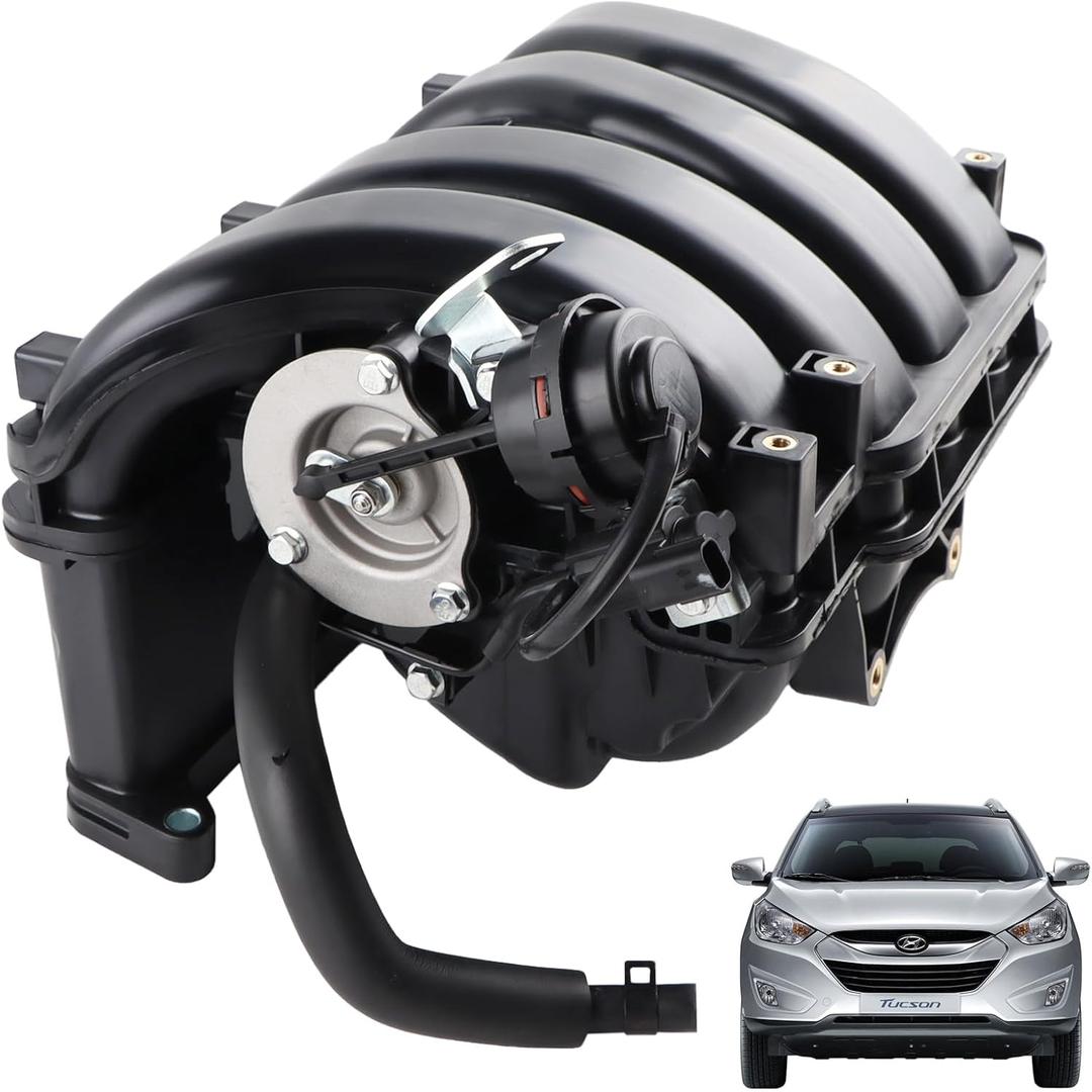 MUCO Engine Intake Manifold 28310-2G700 Compatible with Hyundai Santa Fe Sport L4 2.4L 2013-2016, Sonata L4 2.4L 2011-2014, 2011-2015 Kia Optima L4 2.0L, 2.4L, 2012-2015 L4 2.4L