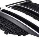 2Pcs Front Driver and Passenger Side Fog Light Grille Cover for Audi | for Audi A5 Quattro, A5 Sportback, S5, S5 Sportback 2018-2019