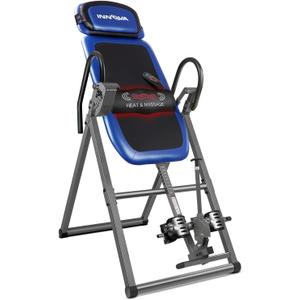 INNOVA HEALTH AND FITNESS ITM4800 Advanced Heat and Massage Inversion Table,Black/ Blue / Gray
