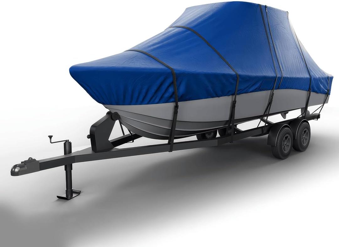 Seal Skin Covers T-Top Boat Cover, Waterproof & Heavy-Duty Cover for Center Console Boats, Fits 26'-28'L x 108" W (Beam), UV & Fade Resistant, Secure Fit with Straps for All-Weather Protection