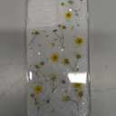LSEEKA for iPhone 16 Pro Clear Case with Pressed Real Flowers Design,Glitter Cute Yellow Floral Pattern Slim Soft TPU Protective Women Girl's Phone Cover for iPhone 16 Pro