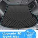 Powerty Trunk Mat for 2022-2024 2025 2026 Jeep Grand Cherokee Accessories Cargo Mats TPE All Weather Cargo Liner Heavy-Duty Trunk Liners(NOT for Grand Cherokee L)