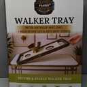 Walker Tray for Folding Walker with Cup Holders, Non-Slip Mat & Bag - Adjustable Universal Plastic Food Table for Seniors - Detachable Guardian Accessories - Removable Walker Trays for rolling walker