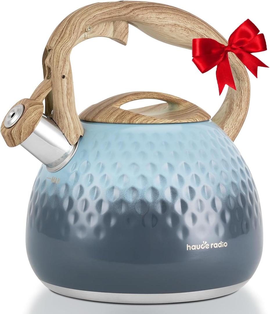 Tea Kettle, Loud Whistle Tea Kettles for Stovetop,Food Grade Stainless Steel Tea kettles for Stove Top with Anti-hot Ergonomic Handlefor Tea, Coffee, Milk,2.5QT