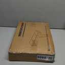 WESTREE Dual Monitor Stand Riser, Wood and Steel Multi-Purpose Desktop Storage Stand for 2 Monitors for Computer, Laptop, Printer, TV, Rustic Brown (Large)