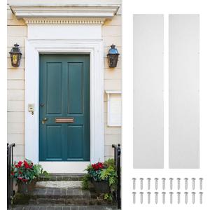 uxcell 2pcs Door Kick Plate, 6 x 30 Inches Anodized Aluminum Kick Plate Door Plate, 1.5mm (1/16 Inch) Thickness, for Exterior Front Door or Back Door, Silver