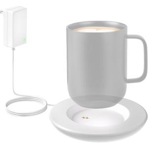 Charging Coaster 2 Compatible with Temperature Control Smart Mug 2 and 1, FEFAIA Mug Charger Wireless Charging Dock Base for Temperature Control Smart Travel Mug Accessories, White