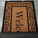 Calloway Mills 120073672WELC Heavy-Duty Extra-Large 3' X 6' Doormat (Natural, Black)