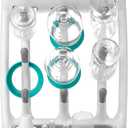 OXO Tot Space-Saving Baby Bottle Drying Rack, Compact Dish Drying Rack with Removable Trays, Countertop Bottle Organizer for Baby Bottles, Nipples, Pacifiers and Lids, BPA Free, Dishwasher Safe (1 Count (Pack of 1))
