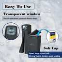 Santiano Water Softener Cover - All-Season Use,900D waterproof Oxford，Shield Your Outdoor Water Softener!Transparent Window Design,Dustproof, Waterproof, Sun Protection,(64x40x16 Inches, Black) .