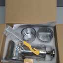 FavorKit Large Stainless Steel Slicer Shredder Attachment for KitchenAid Mixers, Dishwasher Safe Salad Maker, Cheese Grater Accessories with 3 Blades & 1 Knob Thumb Screw