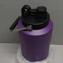 Kerilyn Insulated Gallon Jug with Handle, One Gallon, 128oz Stainless Steel, Large Double Vacuum Water Bottle for Hot & Cold Drinks, Wide Mouth, Sweat Proof, Great for Travel, Camping, Dark Purple