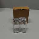 Salt and Pepper Shakers Set, DWTS DANWEITESI Salt Shaker with Stainless Lid-Glass Spice Jars Kitchen Gadgets, Clear to Know When to Fill, Farmhouse Salt Pepper Shakers Cute Kitchen Essentials Decoration