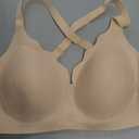 Seamless Wireless Bra for Women with Support - No Underwire Full Coverage Push Up Comfort Bras - Back Fat Smoothing No Wire Bralette for Womens - Padded Soft Lift Bralettes(Skin, M)