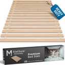 Meliusly SlatSure Queen Size Horizontal Bed Slats  Heavy Duty Wood Replacement Bed Slats, Bed Frame Support Slats, Slatted Wooden Mattress Support Base for Broken, Sagging or Worn-Out Slats