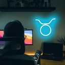 The Zodiac Horoscope Neon Sign, Taurus LED Neon Signs for Wall Decor, Astrology Zodiac Horoscope Neon Lights Beautiful Spiritual, Birthday Party, Home Kids Room Decor Taurus