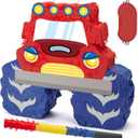 WERNNSAI Truck Piata - Monster Truck Piata Bundle with Blindfold and Bat for Boys Kids Piata Theme Party Decoration Supplies Cool Car Piata for Birthday Party Carnival Celebration Game