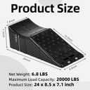 Heavy Duty Car Ramps 2 Pack,RV Wheel Ramp 20,000lbs Capacity,5.5" Lift Non-Slip Portable Vehicle Service Ramps, Oil Change Tire Repair Ramps for Trucks, SUVs, RVs, Campers,Tandem Axle Trailers