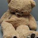 Tezituor 43inch Big Teddy Bear 4 Feet Tall Giant Teddy Bear Stuffed Animal for Girls Boys Baby Shower Large Plush Toy for Kids Christmas Valentine's Day Birthday Gift Party Decorations (Light Brown)