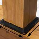 Generic 8 Wood Post Plate Connector,Deck Porch Railing Support Base, 4"" x 4"" Wood Fence Post Anchor BaseDeck Porch Railing Support Basewe Offer 64 Screws as a Gift.