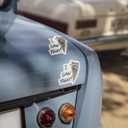 2 x (3PCS) Raccoon Peeking Around Wall Sticker  I Saw That Funny Meme Vinyl Decal, Waterproof for Car, Laptop, Wall, Window, Bumper, Phone and More - 5 Inch