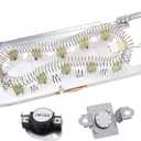 BlueStars 3387747 Dryer Heating Element & 279973 Thermal Cut-off Fuse Kit - Compatible with Whirlpool & Kenmore Dryers - Replaces 80003 WP3387747 3391913 AP3094323