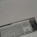 CHESONA Wireless Keyboard and Mouse Combo, Wireless Rechargeable Full Size Mulit-Device (BT 5.0+3.0+2.4G) Keyboard Mouse Combo for Mac OS/iOS/Windows/Android (Silver Black)