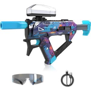 Electric Gel Ball Blaster, Automatic Splatter Ball Blaster with Adjustable Shooting Power, 10000 Gel Rounds, 400 Round Hopper with Rechargeable Battery,Outside Activities Toys for Teens Age 14 & Up