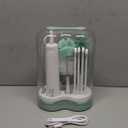 Momcozy 7 in 1 Electric Bottle Brush Kit, Portable Cleaning Set with Formula Mixer, Silicone Brush, Nipple Brush, Straw Brush, Soap Dispenser, Drying Rack - Long Battery Life for Home & Travel