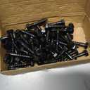 License Plate Screws,Rustproof Black License Plate Screws for Securing License Plates, Frames and Covers on Cars and Trucks -Set