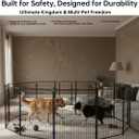 Dog Playpen Outdoor for Medium/Large Dogs 36'' High, Heavy Duty Dog Playpen with Rustproof and Sturdy Stakes, 3ft Dog Fence for RV Camping(12 Panels)