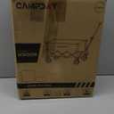 Foldable Wagon Cart, Utility Folding Wagon, Lightweight 12 lbs, 110L/250 lbs Capacity, Collapsible Cart with Wheels & Adjustable Handle for Grocery Shopping, Garden, Camping