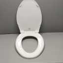 BEMIS 7800TDG Commercial Closed Front Plastic Toilet Seat, Heavy Duty Industrial Seat with Lid, Secure Installation for Long Lasting Hospitality Use, Elongated, White