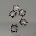 5+5 Pack Bling Case for Watch  Screen Protector, Hard PC Bumper Cover with Tempered Glass, All-around Shiny Rhinestone Case for Watch, 1.9x1.9 Inch