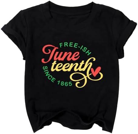 Yawtaut Juneteenth Shirts for Toddle Celebrate 1865 Black Freedom Tshirts Boys Girls Afro American Culture Tee Tops, Size: 3-4T