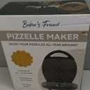 Baker's Friend Multi Pizzelle Maker Electric, Stroopwafel Iron, 4 x 4.5'' Pizzelle Waffle Cookies Maker with Temperature Control, Ideal for Holidays, Parties & More, Great Choice for Gift, Graphite