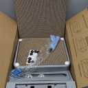 Cat Scratching Post Cat Scratching Board,2-in1 L Shaped Cats Cardboard Scratcher with Box, Kitten Scratcher Ball Wall Scratchers Pad for Indoor Cats Grey