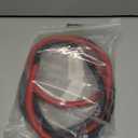 4 AWG Battery Cable,3FT Battery Cables,With 5/16" Ring Terminals for Solar, RV, Auto, Marine Car, Boat