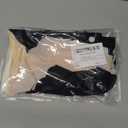 GORGLITTER Women's 5 Pack Seamless Transparent Underwear No Show Thongs See Through Invisible Panties Multicolor Black Medium