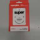 Superglide Glass Mouse Skates  Super Smooth Glide, Polished Round Edge, Super Fast Gaming Mouse Feet with Durable Sole for Logitech G Pro X Superlight1 (TypeS, White)