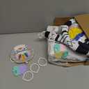 Baby Gym Play Mat, 8-in-1 Tummy Time Mat & Activity Gym, Washable Ball Pit, Infant Play Mat with Detachable Toys for Sensory Exploration and Motor Skill Development (Black White)