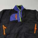 Nirovien Womens Fleece Pullover Long Sleeve Sherpa Jacket Button Down Fuzzy Sweatshirt Warm Outwear with Pockets, Small