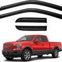 Window Visors Rain Guards for 2015-2024 Ford F150 SuperCab, Out-Channel Window Vent Wind Deflectors Visors Shades for 2017-2024 Ford F150 Raptor/ F250 /F350/ F450 Super Duty Extended Cab
