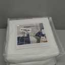 Waterproof Mattress and Box Spring Protector, Zipper Enclosed Cover to Protect Against Liquid Spills, 12 to 18" Depth, Queen, White