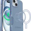 OtterBox iPhone 16e, iPhone 15, iPhone 14, and iPhone 13 Commuter Series Case - MagSafe Edition - Blue, Slim & Tough, Pocket-Friendly, with Port Protection - Crisp Denim