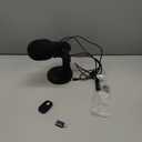 ZealSound Wireless Microphone,USB Mic for iPhone PC iPad Android Phone-Cordless Condenser Desktop Microphones with Mute Echo Monitor Volume Gain 2.4GHz for Podcast,ASMR,Gaming,YouTube Video/K66 Black