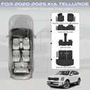 Floor Mats for 2020-2025 Kia Telluride 7/8 Seats (Not for 2027)