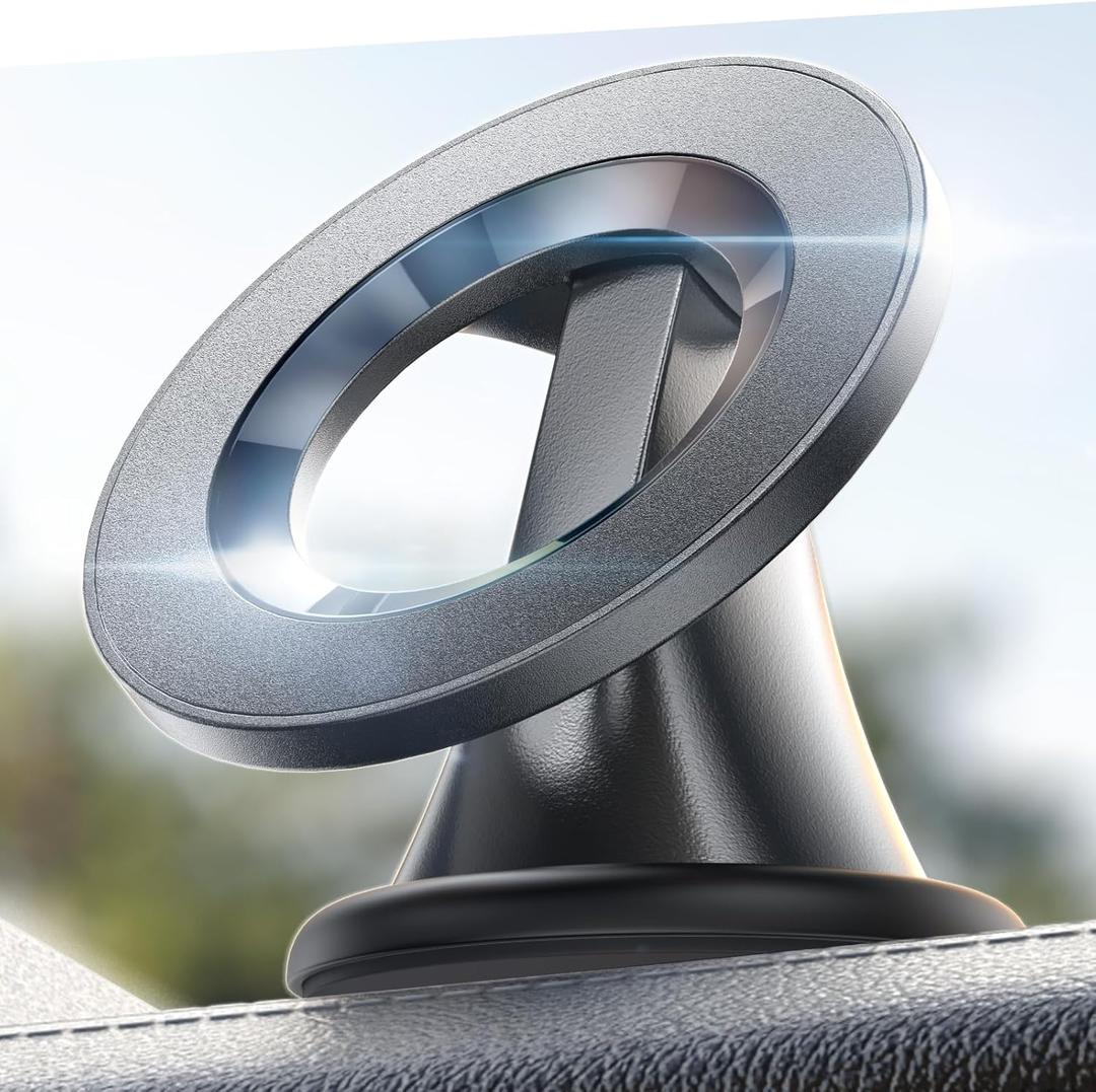 LISEN for Magsafe Car Mount, Mini 360 Rotating Magnetic Phone Holder for Car Dash, Magnetic Phone Mount, Car Accessories for Women Men, Rotatable Holder for iPhone 17 Pro Max Air 16 15 14 13 Kits