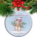 2 x to a Lovely Son and Daughter in Law Christmas Ornament 2025, Xmas Keepsake Gifts for Daughter-in-Law (C18)