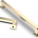 Asidrama 10 Pack 7 Inch(177mm) Brushed Brass Kitchen Cabinet Handles, Gold Cabinet Pulls Kitchen Cabinet Hardware Cupboard Handles Drawer Pulls